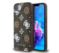 Guess PU 4G Peony Case with MagSafe for iPhone 16e Brown - GUHMPSE4P4PWPW