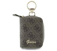 Guess PU 4G Script Logo Accessories & Key Pouch with Internal Card Slot Brown - GUABP4DPTW
