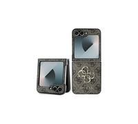 Guess PU Big 4G Metal Logo Case for Samsung Galaxy Z Flip 6 Brown