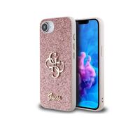 CG MOBILE Guess Fixed Glitter Big 4G Case for iPhone 16e (Pink)