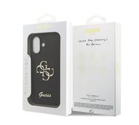CG MOBILE Guess Fixed Glitter Large 4G Case for iPhone 17 (Black)