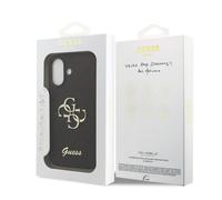 CG MOBILE Guess Fixed Glitter Large 4G Case for iPhone 17 (Black)