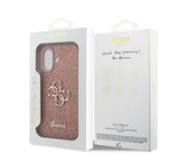 CG MOBILE Guess Fixed Glitter Large 4G Case for iPhone 17 (Pink)