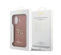CG MOBILE Guess Fixed Glitter Large 4G Case for iPhone 17 (Pink)