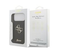 CG MOBILE Guess Fixed Glitter Large 4G Case for iPhone 17 Pro Max (Black)