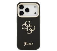 Guess PU Grained 4G Logo Stand Camera Frame Case for iPhone 17 Pro 6.3" Black - GUHCP17LPCS4GSK