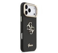 Guess PU Grained 4G Logo Stand Camera Frame Case for iPhone 17 Pro Max 6.9" Brown - GUHCP17XPCS4GSW