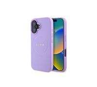Guess PU Grained Classic Logo Case with MagSafe for iPhone 16 6.1" Purple - GUHMP16SPGHSMMU