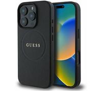 Guess PU Grained Classic Logo Case with MagSafe for iphone 16 Pro 6.3" Black New