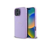 Guess PU Grained Classic Logo Case with MagSafe for iPhone 16 Pro 6.3" Purple - GUHMP16LPGHSMMU