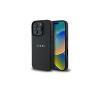 Guess PU Grained Classic Logo Case with MagSafe for iPhone 16Pro Black