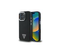 Guess PU Grained Triangle Logo Case for iPhone 16 Pro 6.3" Black