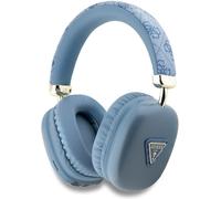 Guess PU Leather 4G Triangle Logo Wireless Headphones Blue - GUBHK1P4TPB