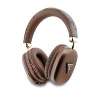 Guess Pu Leather 4g Triangle Logo Wireless Headphones Brown