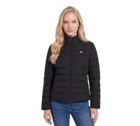 Guess Puffer Jacket Women Solid Heavy Diann Puffer Slim Fit Black