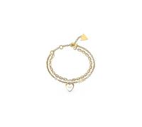 GUESS 'Pulsera para Mujer ALL YOU NEED IS LOVE, One Size Fits All, Stainless Steel, No Gemstone