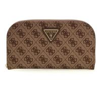 GUESS Purse Adrian Logo Zip Around Organizer Latte Logo Light Brown