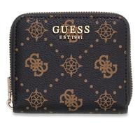 GUESS Purse Allegra SLG Zip Around Wallet Espresso Logo Dark Brown