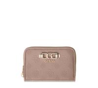 GUESS Purse Anise SLG Zip Around Wallet Dark Taupe Logo