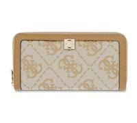 GUESS Purse Audrey Logo SLG Zip Around Wallet Beige Logo Multicolored