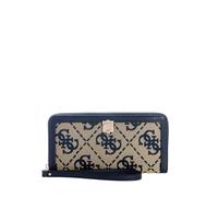 GUESS Purse Audrey Logo SLG Zip Around Wallet Navy Logo Dark Blue