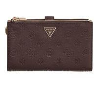 GUESS Purse Blake SLG Double Zip Organizer Brown Logo Dark Brown