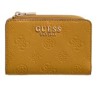 GUESS Purse Blake SLG Zip Around Card Case Topaz Logo Mustard Yellow