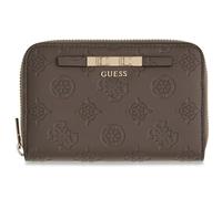 GUESS Purse Carmella SLG Medium Zip Around Wallet Taupe Logo
