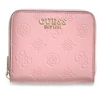 GUESS Purse Carmella SLG Small Zip Around Wallet Light Pink Logo Rose