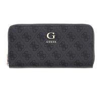 GUESS Purse Coleen Logo Zip Around Wallet Coal Logo Dark Grey