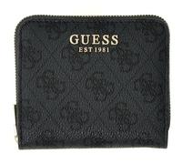 GUESS Purse Coleen Logo Zip Around Wallet Coal Logo Dark Grey
