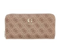 GUESS Purse Coleen Logo Zip Around Wallet Latte Logo Light Brown