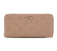 GUESS Purse Cresidia II SLG Large Zip Around Wallet Dark Taupe Logo