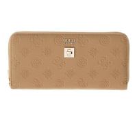 GUESS Purse Ella Logo SLG Zip Around Beige Logo Taupe