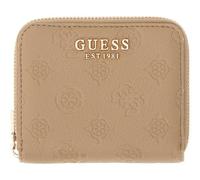 GUESS Purse Ella Logo SLG Zip Around Beige Logo Taupe