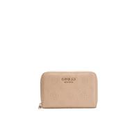 GUESS Purse Ella Logo SLG Zip Around Beige Logo Taupe