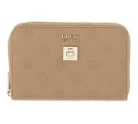 GUESS purse Ella Logo SLG Zip Around M Beige Logo