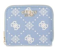 GUESS Purse Emelie Logo SLG Zip Around Light Blue Logo