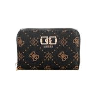 GUESS Purse Emelie Logo SLG Zip Around Wallet Espresso Logo Dark Brown