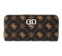 GUESS purse Emelie Logo SLG Zip Around Wallet L Espresso Logo
