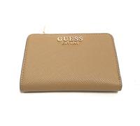 GUESS Purse Gilda SLG Zip Around Card Case Beige Taupe