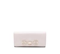 GUESS Janie SLG Women's Wallet in Imitation Leather Stone, 20 x 9 x 4 cm, with 10 Card Slots, 2 Bellows, Coin Zipper, Flap Closure
