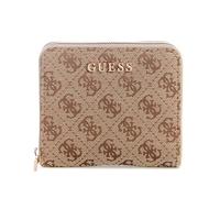 GUESS Purse Jessa SLG Zip Around Wallet Latte Logo Light Brown