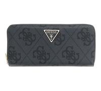 GUESS Laurel II Large Zip Around Wallet Coal Logo Dark grey