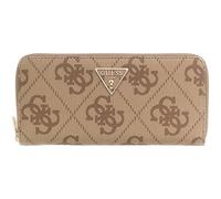GUESS Purse Laurel II Large Zip Around Wallet Latte Logo/Brown