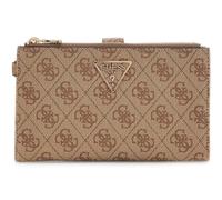 GUESS purse Laurel II SLG Double Zip Organizer Latte Logo