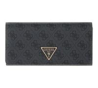 GUESS Purse Laurel II SLG Flap Organizer Coal Logo Dark Grey