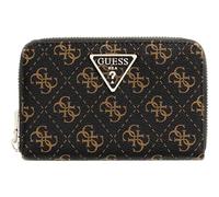 GUESS Purse Laurel II SLG Medium Zip Around Wallet Brown Logo Dark Brown