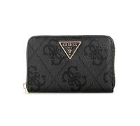 GUESS Purse Laurel II SLG Medium Zip Around Wallet Coal Logo Dark Grey