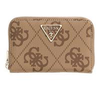 GUESS Purse Laurel II SLG Medium Zip Around Wallet Latte Logo/Brown